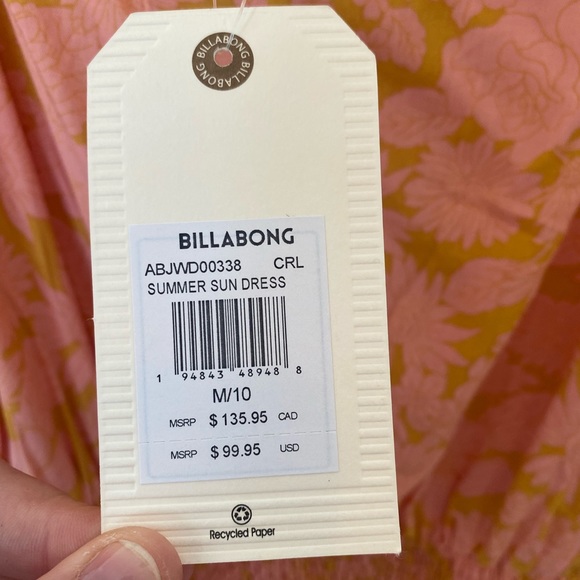 Billabong peach sundress-brand new - Picture 6 of 8